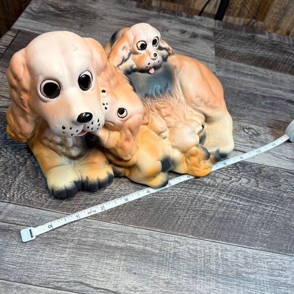 Vintage Ceramic Cocker Spaniel Dog Family Figurine - Picture 5 of 7